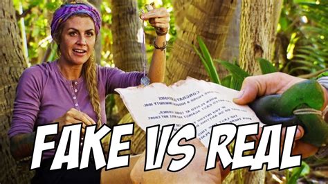 what parts of survivor are fake